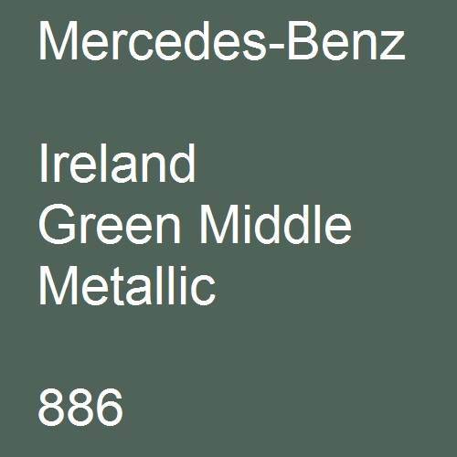 Mercedes-Benz, Ireland Green Middle Metallic, 886.